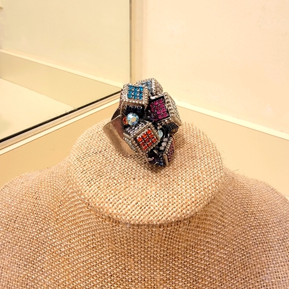 Sorrelli Cubic Couture Statement Cocktail Ring (VERY Rare) - Picture 3 of 10